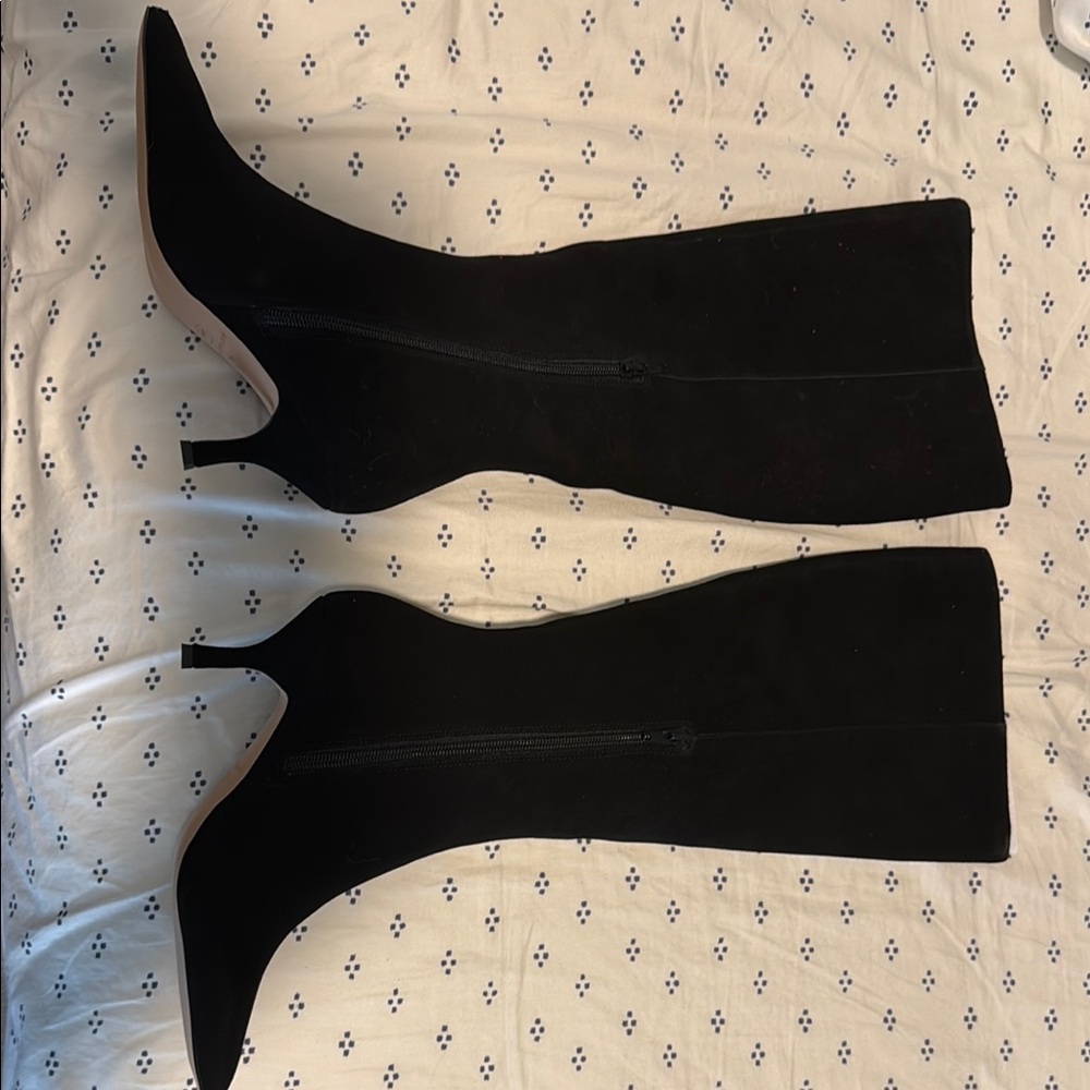 Ann Taylor Black Heeled Boots Sleek Stiletto